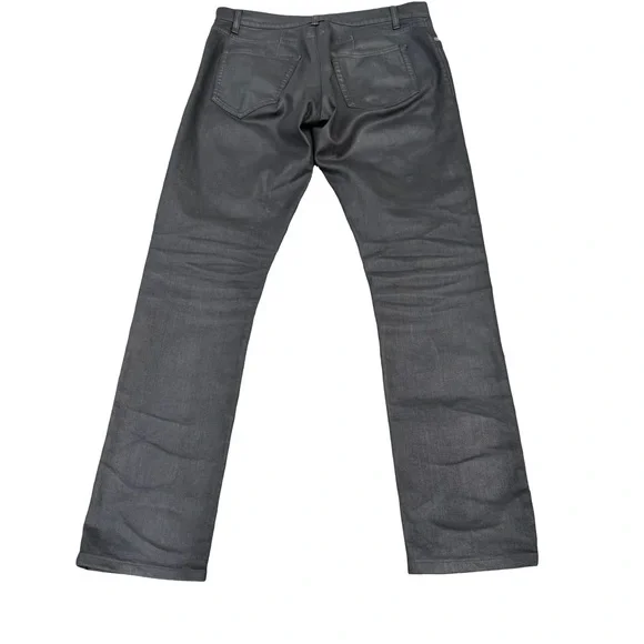 Saint Laurent D02 Waxed Oiled Slim Fit Jeans - Picture 4 of 10